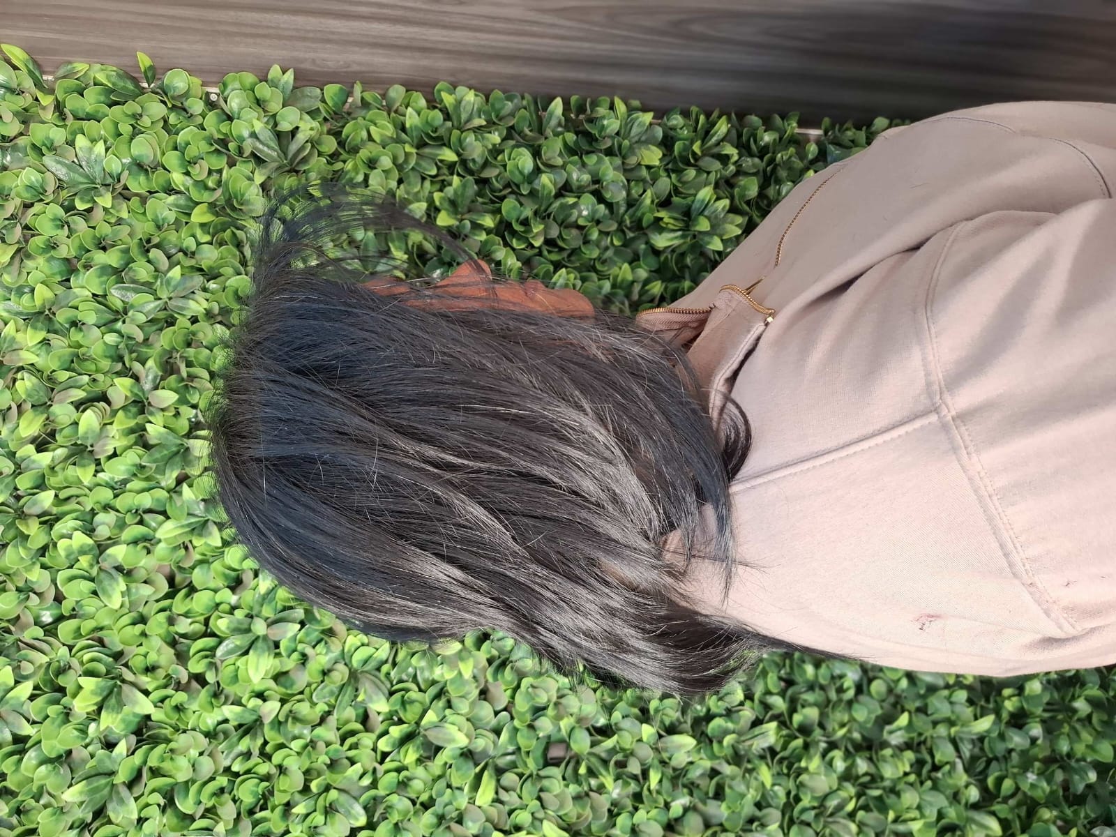 Before professional cut and blow-drying